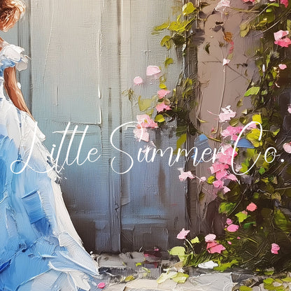 Fairy Tale Princess Frame TV Art displayed on a TV