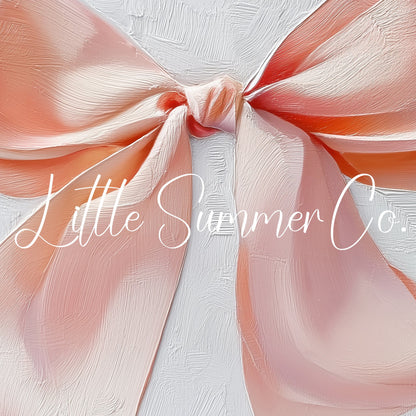 Pink Satin Ribbon Bow Frame TV Art displayed on a TV
