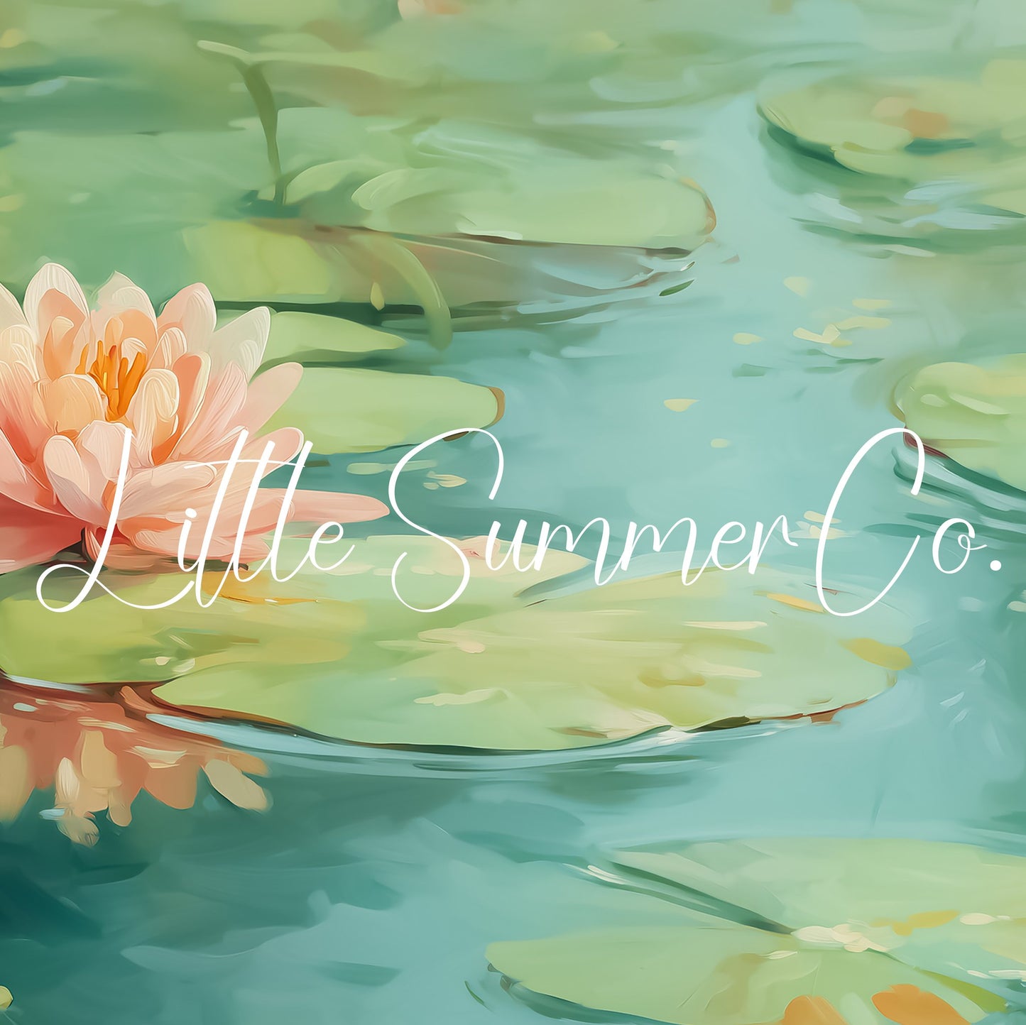 Water Lily Frame TV Art displayed on a TV