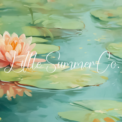Water Lily Frame TV Art displayed on a TV