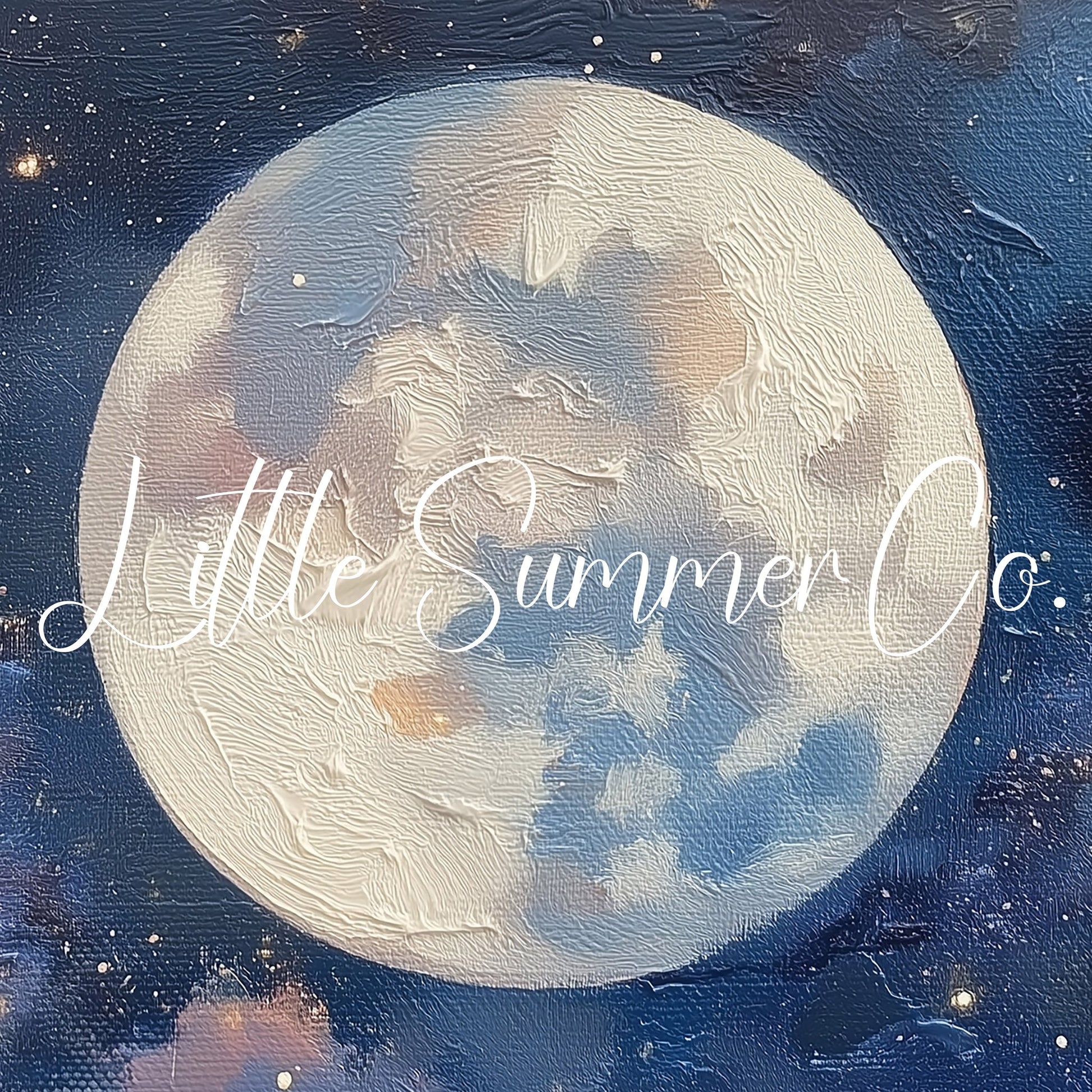 Centered Full Moon Frame TV Art displayed on a TV