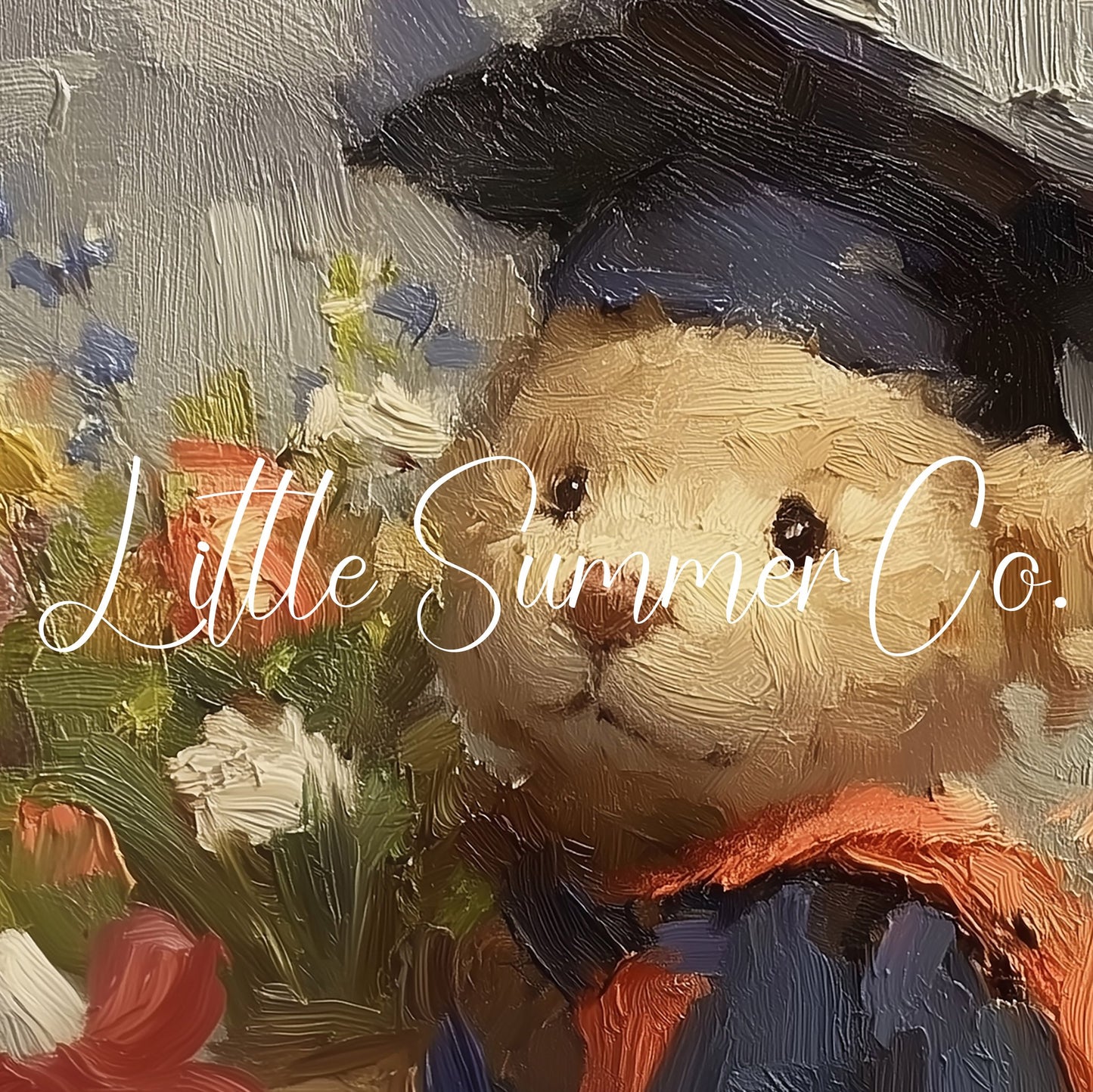 Graduation Bear Frame TV Art displayed on a TV