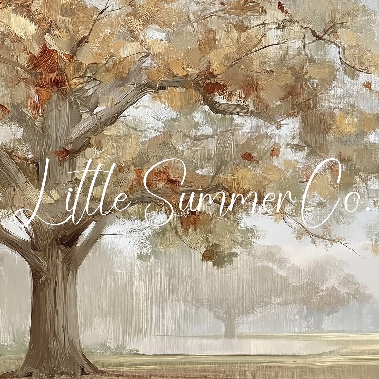 Autumn Tree Frame TV Art displayed on a TV