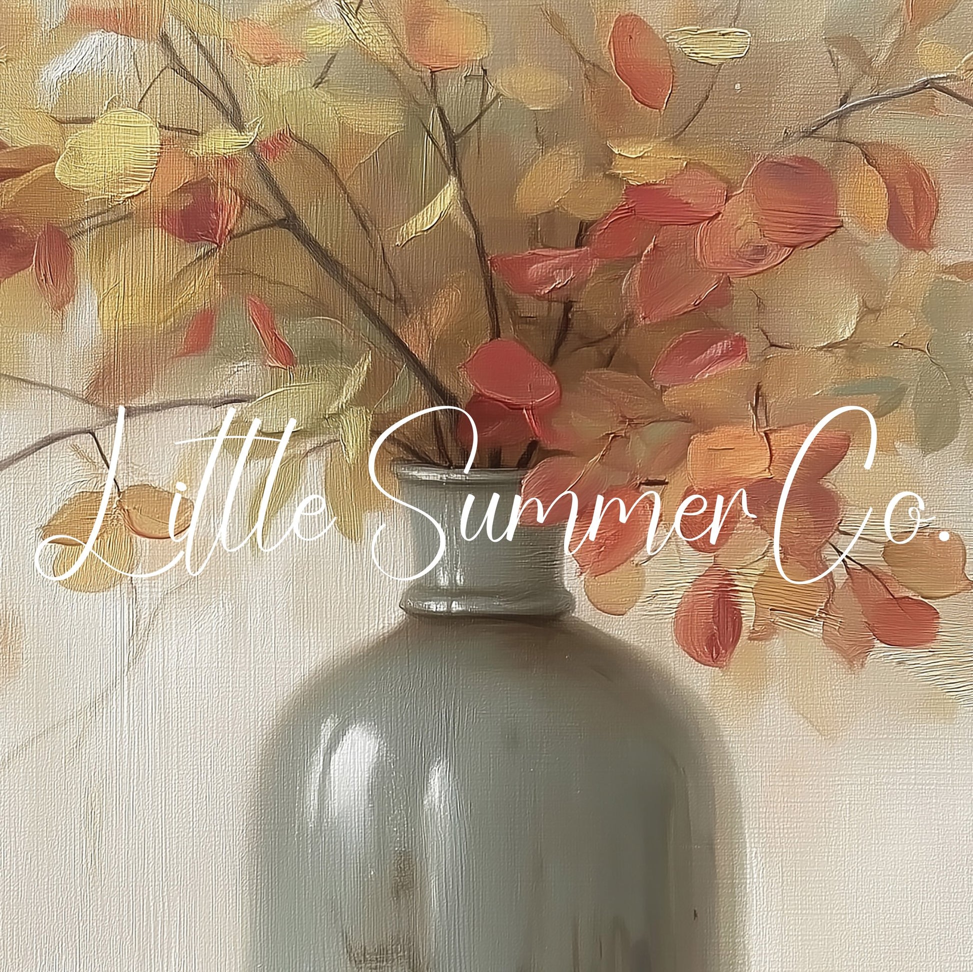 Autumn Branches Vase Frame TV Art displayed on a TV