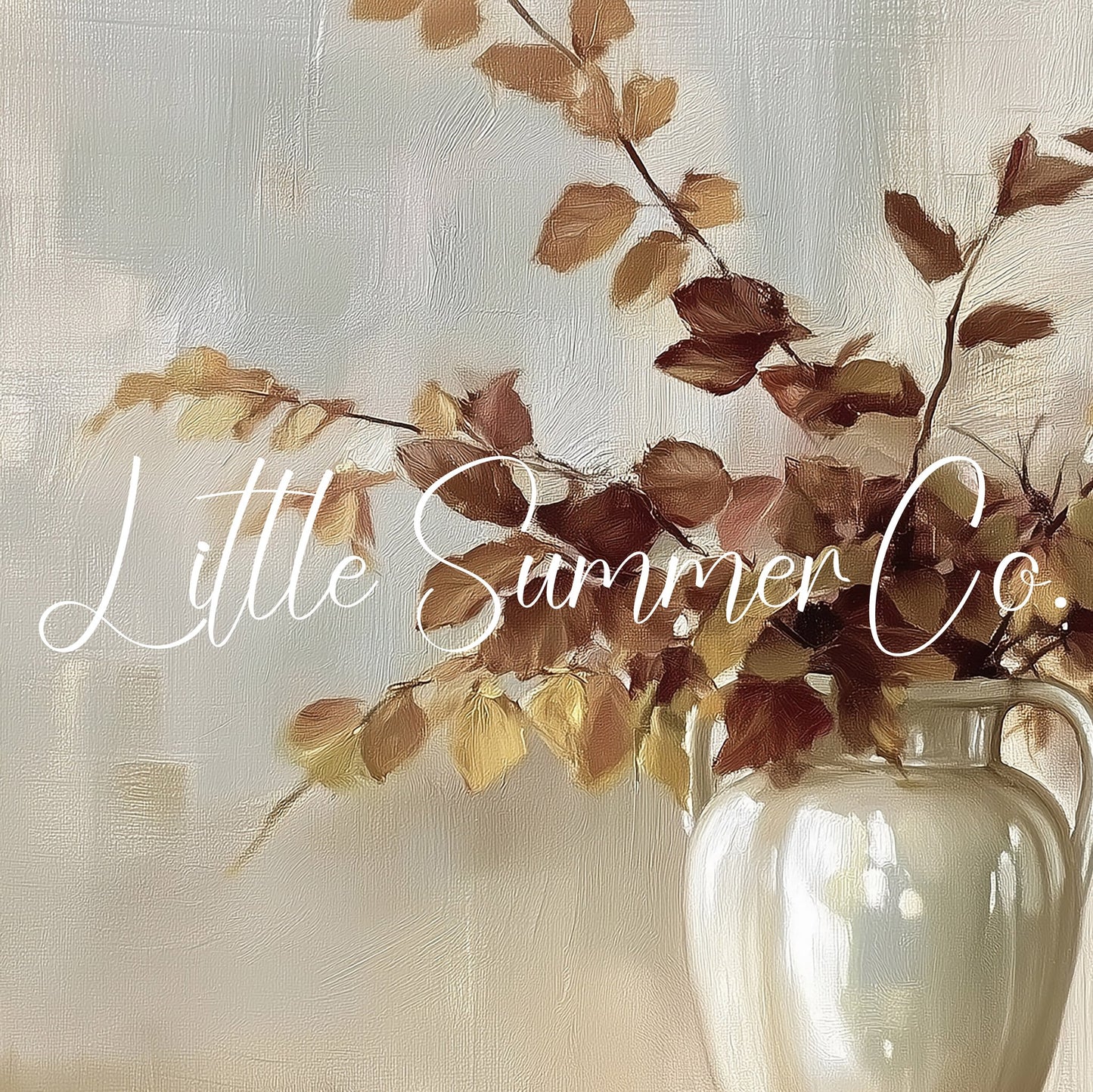 Autumn Branch Vase Frame TV Art displayed on a TV