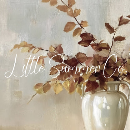 Autumn Branch Vase Frame TV Art displayed on a TV