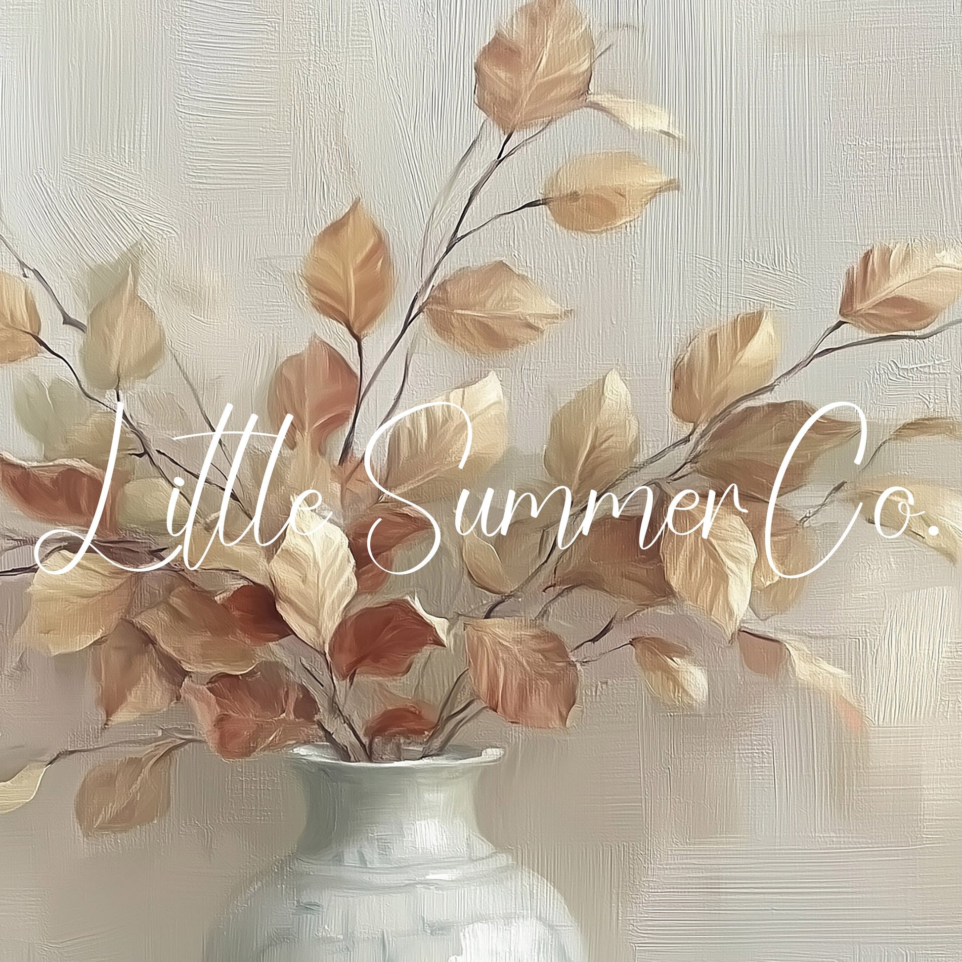 Autumn Leaves Vase Frame TV Art displayed on a TV