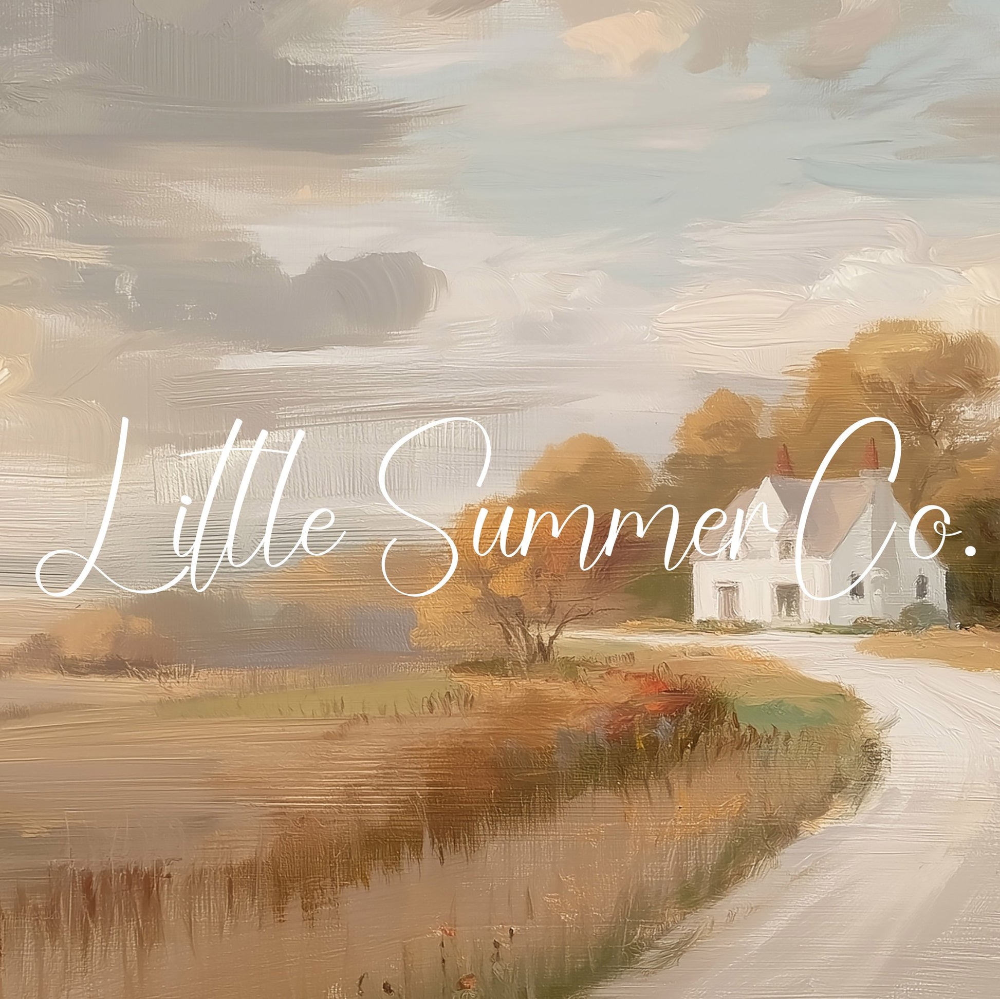Country House Path Frame TV Art displayed on a TV