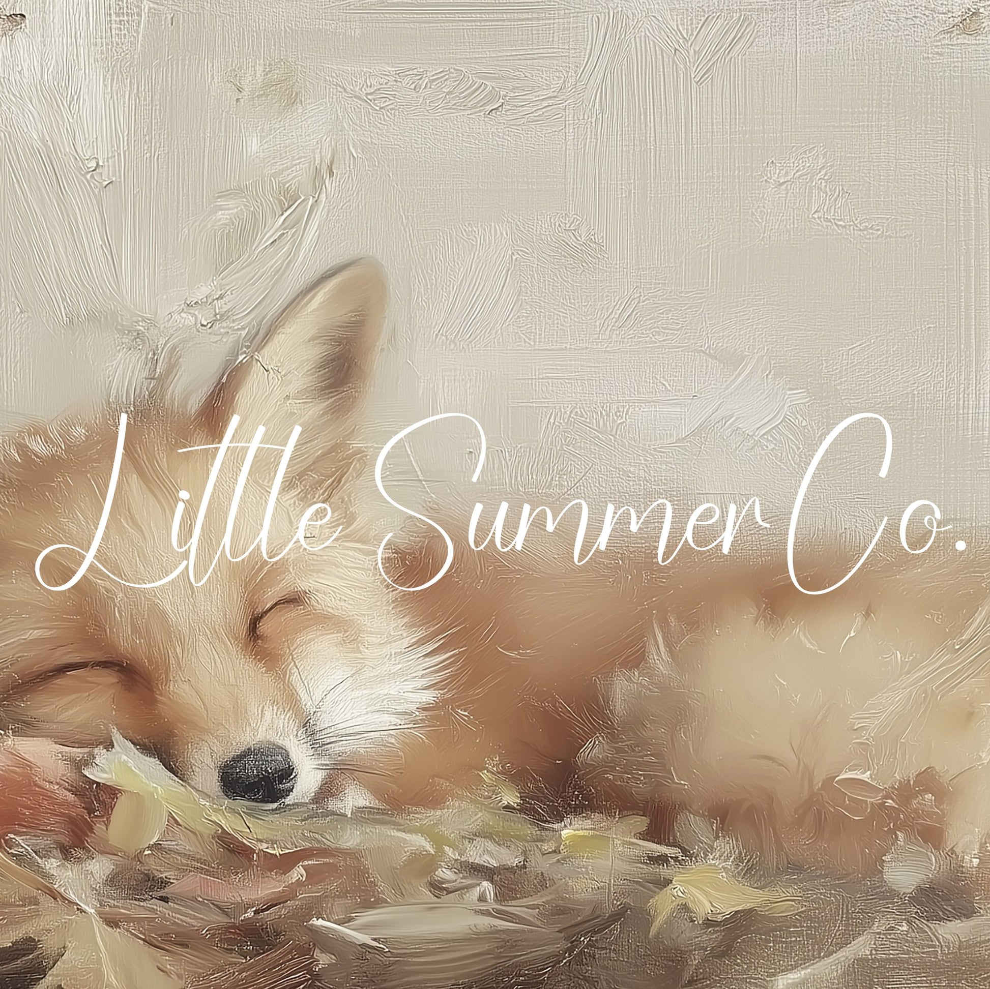 Sleeping Fox Frame TV Art displayed on a TV