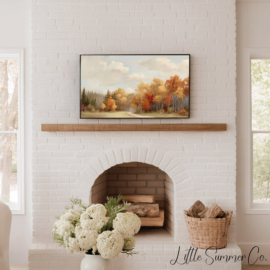 Forest Road Frame TV Art displayed on a TV