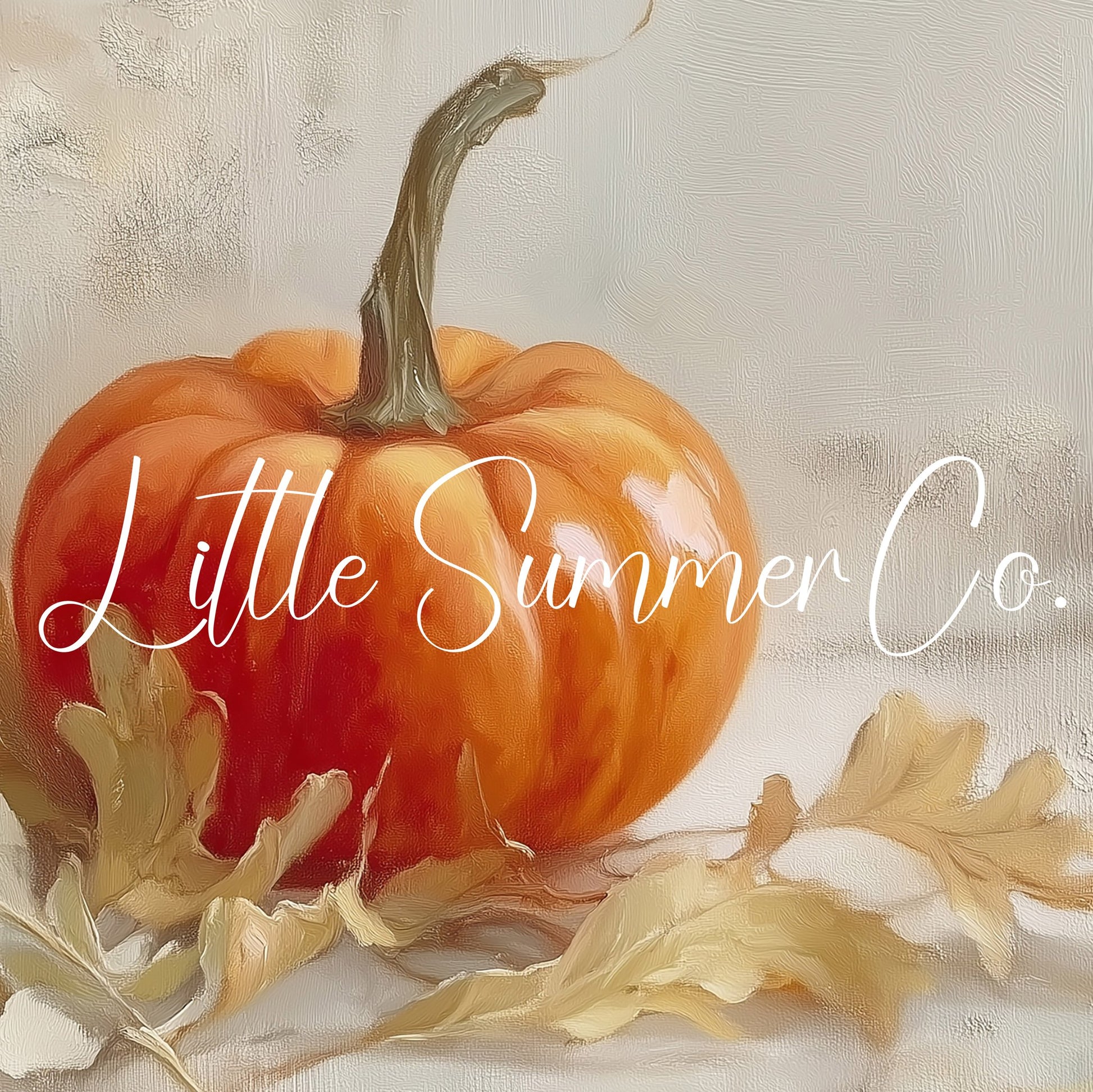 Autumn Pumpkin Frame TV Art displayed on a TV