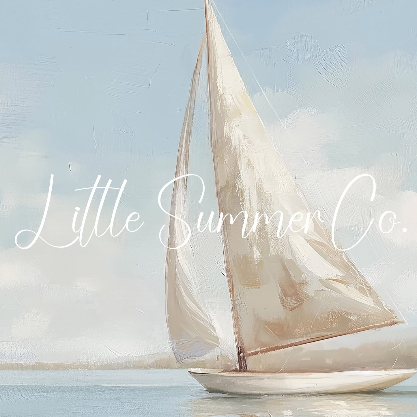 Sailboat At Sea Frame TV Art displayed on a TV