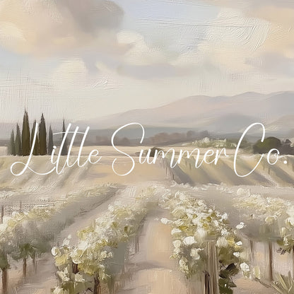 Vineyard Rows Frame TV Art displayed on a TV
