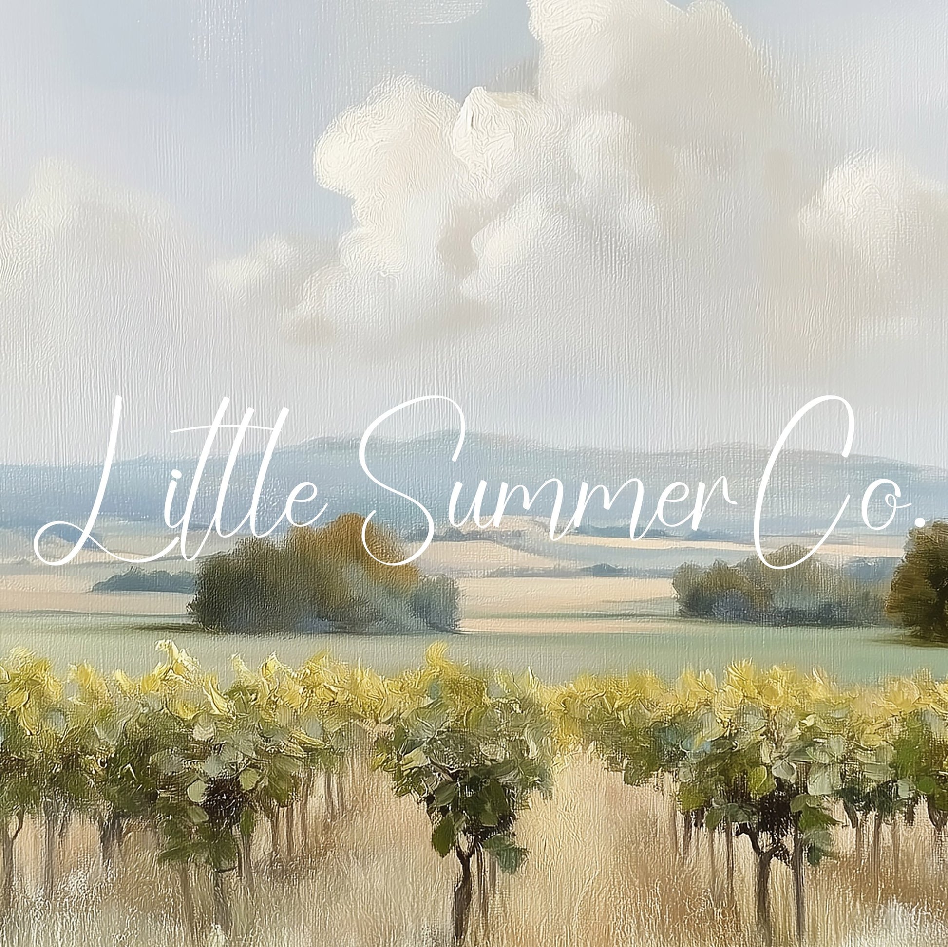 Rolling Vineyard Countryside Frame TV Art displayed on a TV