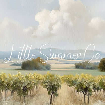 Rolling Vineyard Countryside Frame TV Art displayed on a TV