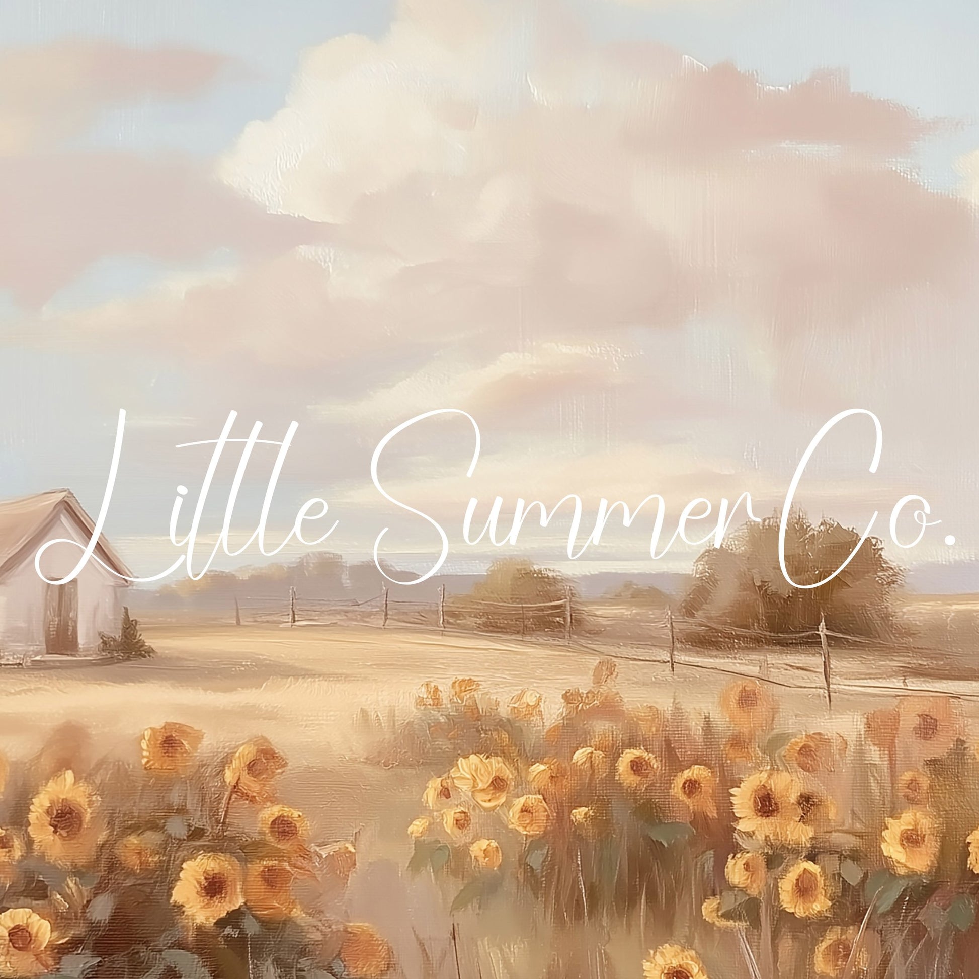 Sunflower Cottage Frame TV Art displayed on a TV