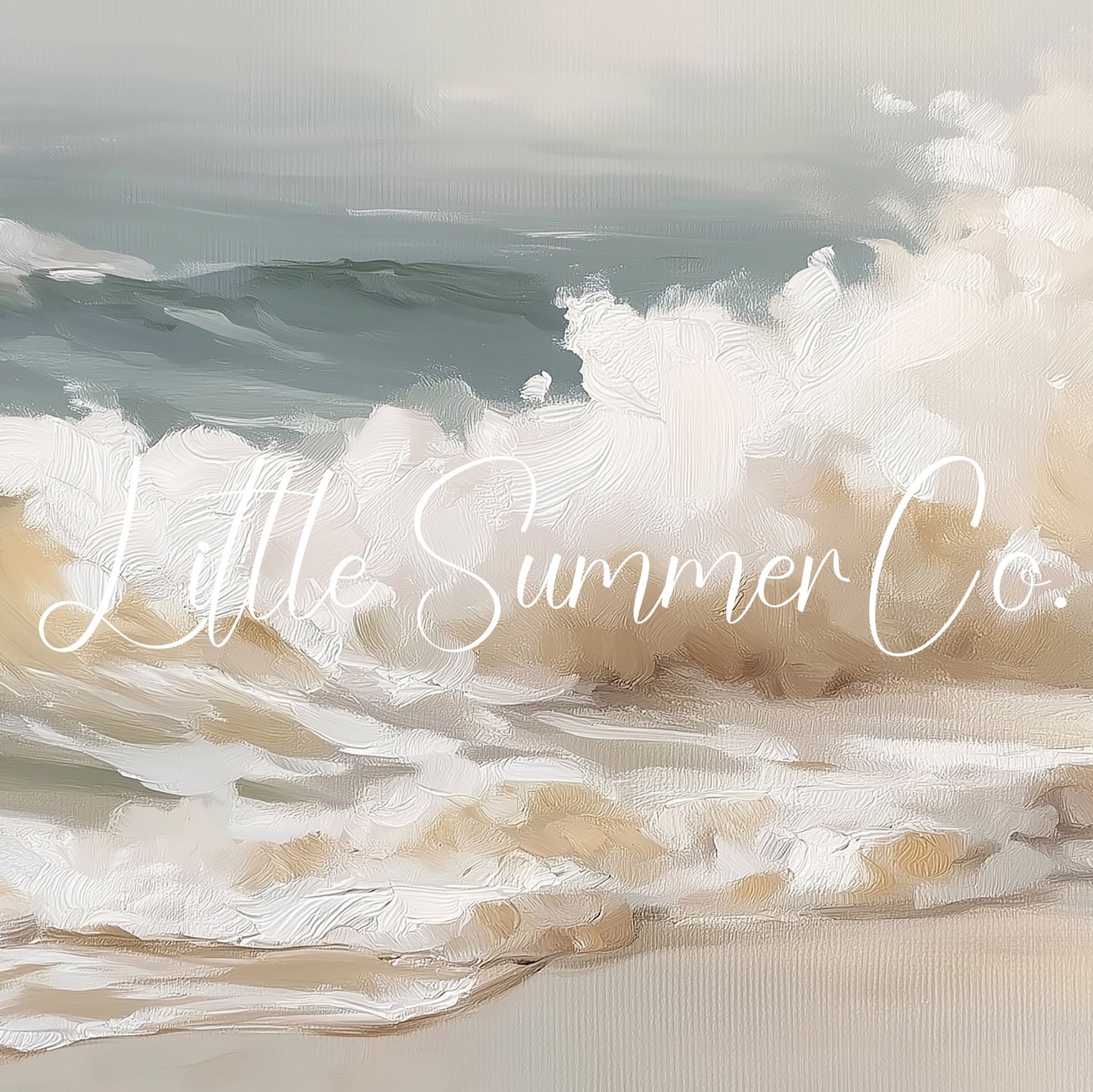 Rolling Ocean Waves Frame TV Art displayed on a TV
