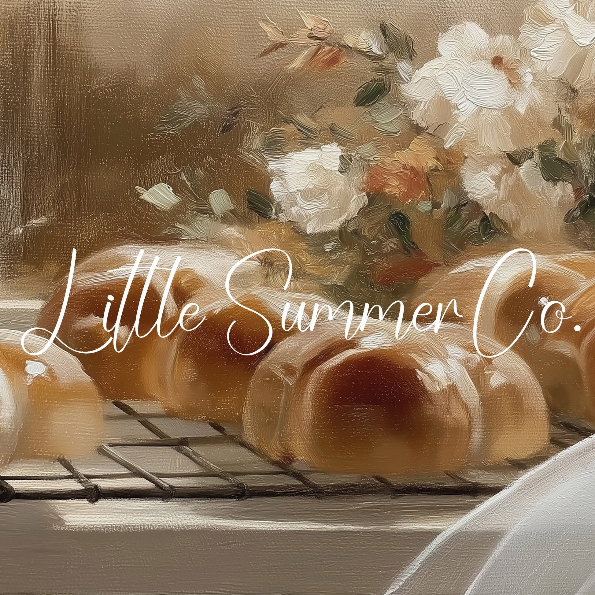 Fresh Bread Rolls Frame TV Art displayed on a TV