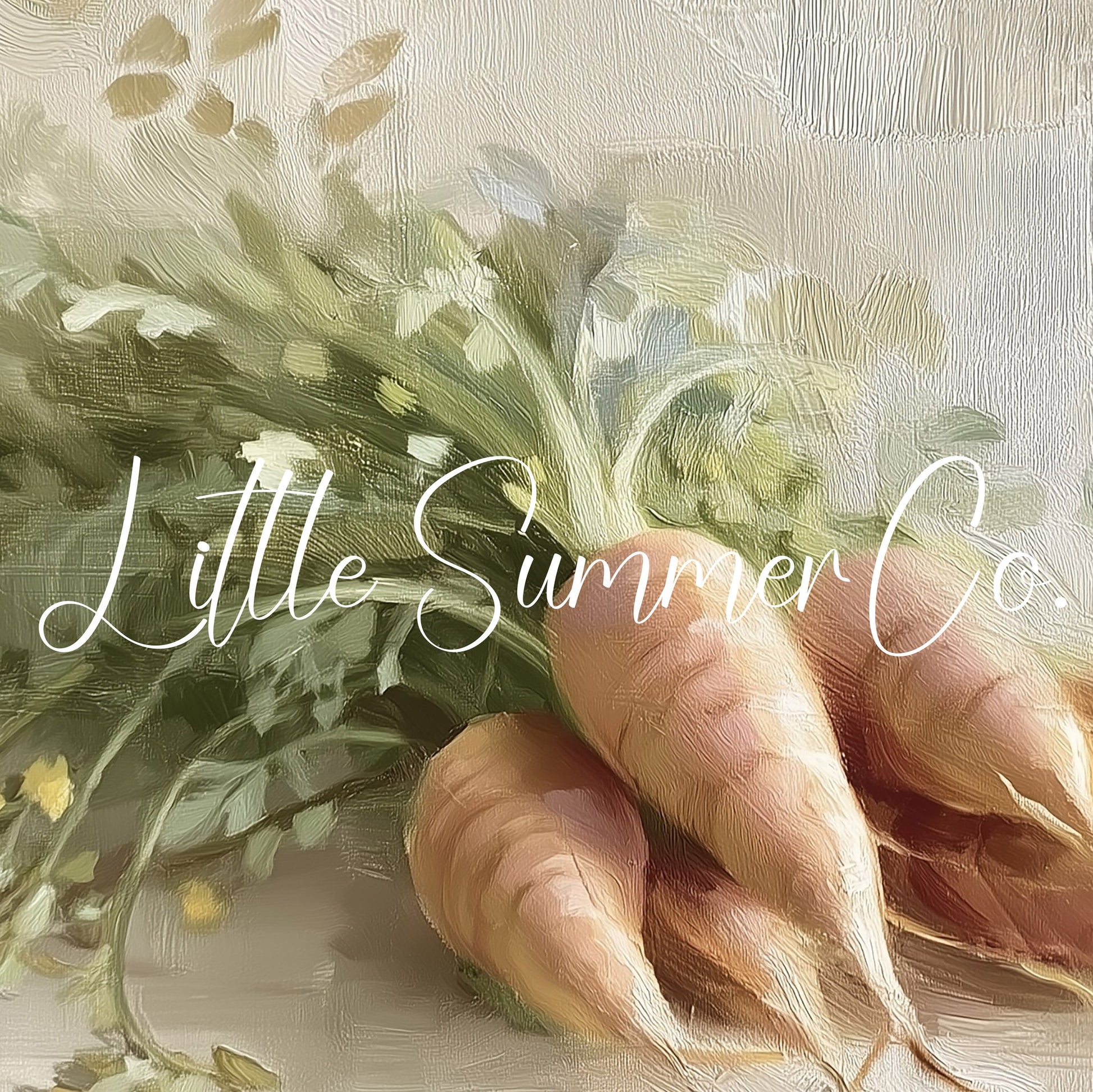 Golden Carrots With Garden Greens Frame TV Art displayed on a TV
