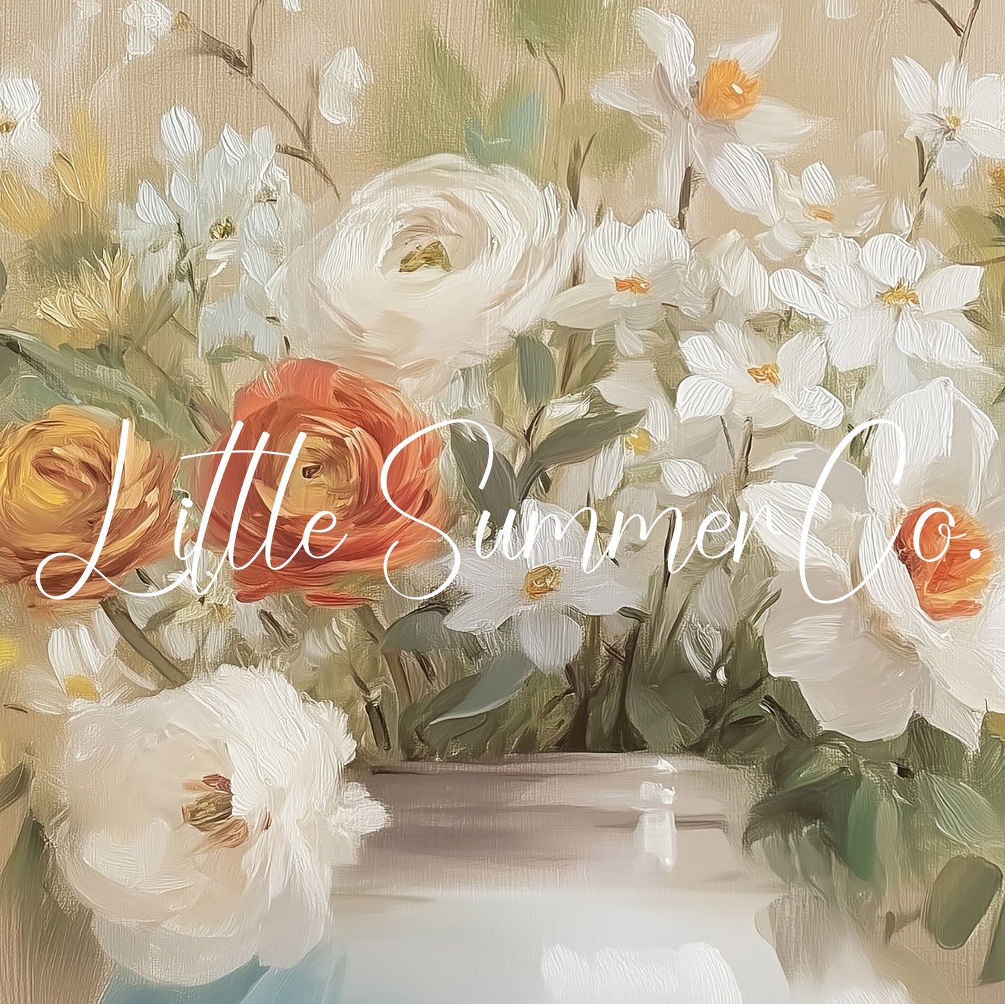 Daffodil Rose Bouquet Frame TV Art displayed on a TV