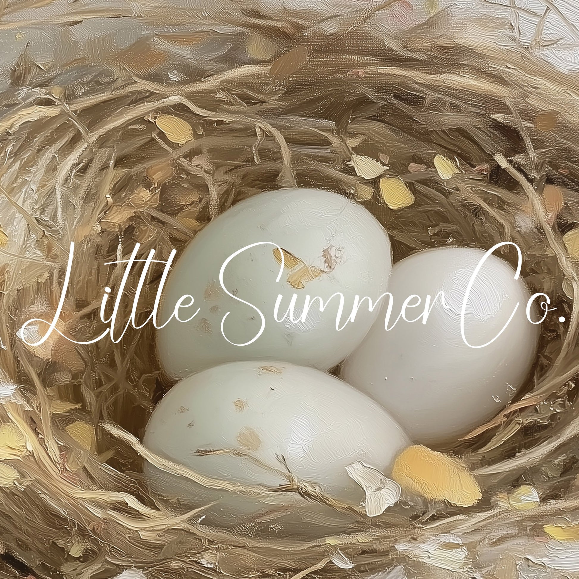 Bird Nest Eggs Frame TV Art displayed on a TV