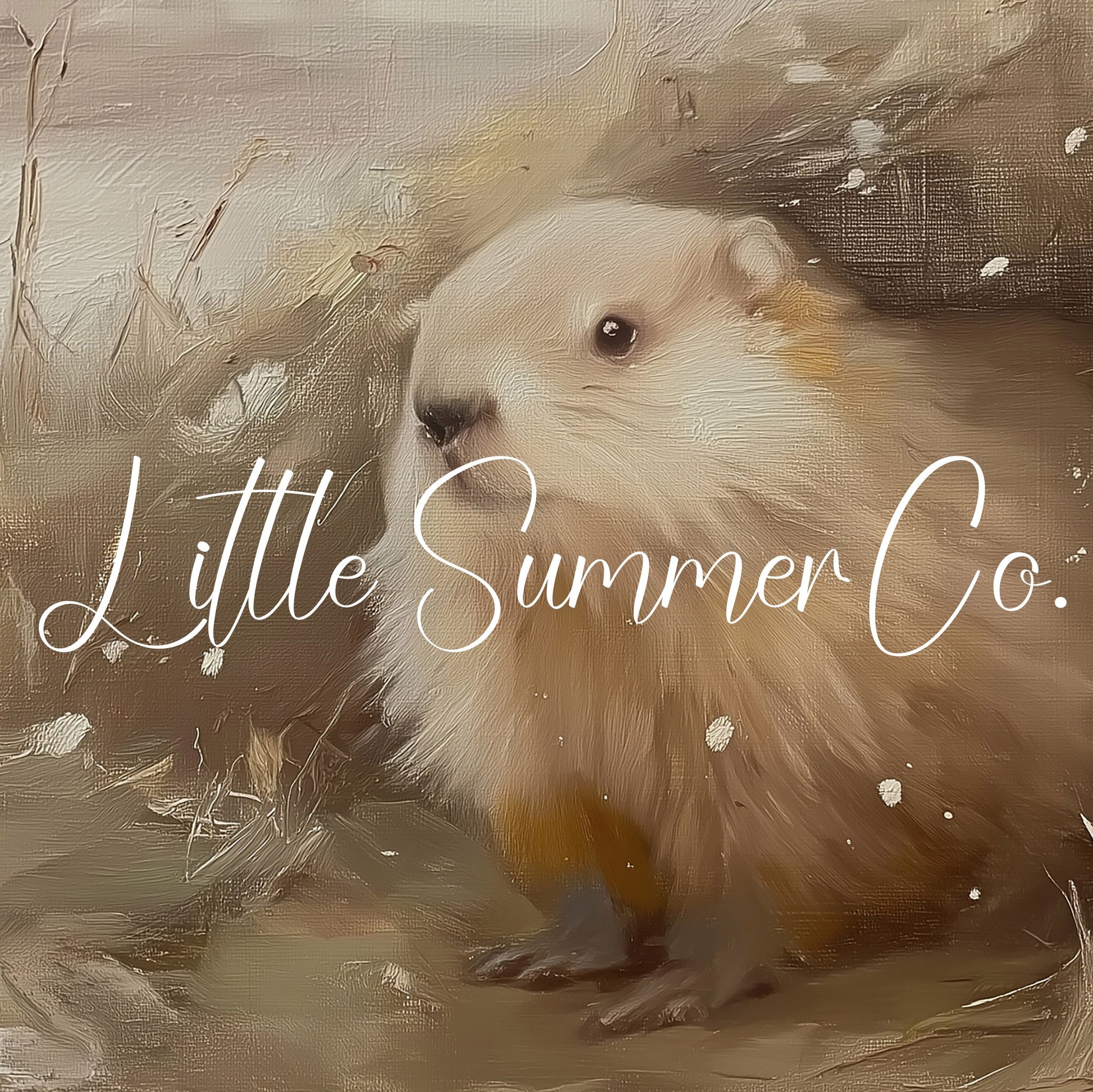 Groundhog In Meadow Grass Frame TV Art displayed on a TV