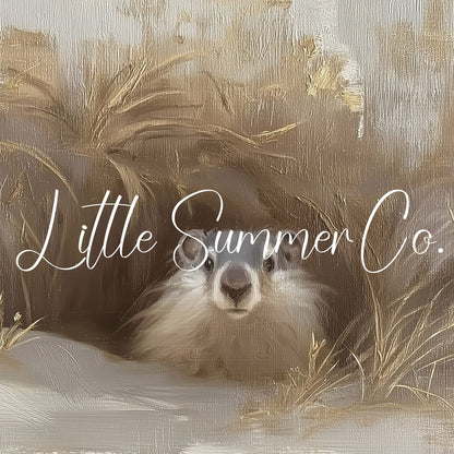 Groundhog Peeking From Burrow Frame TV Art displayed on a TV