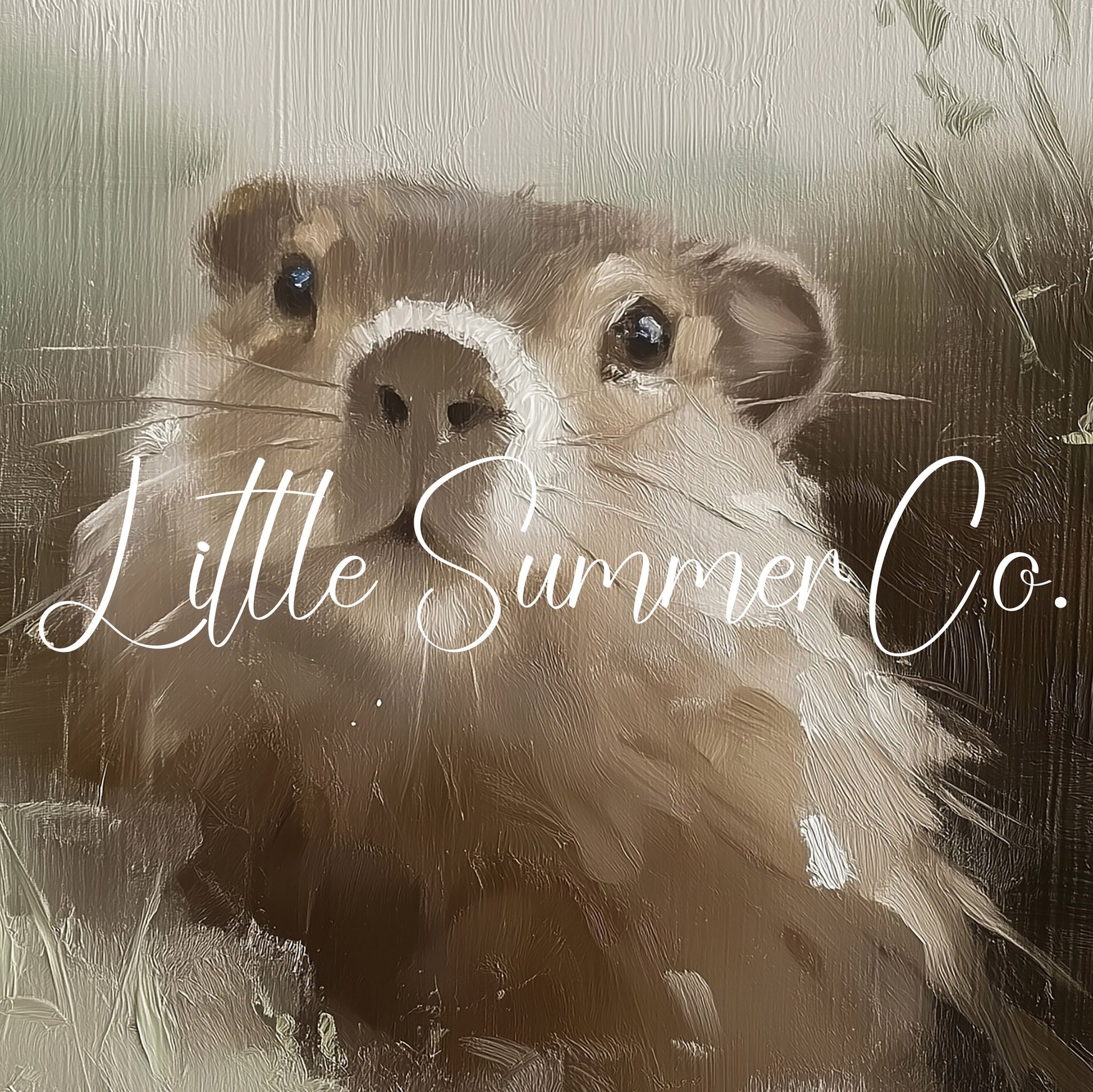 Groundhog Among Wildflowers Frame TV Art displayed on a TV