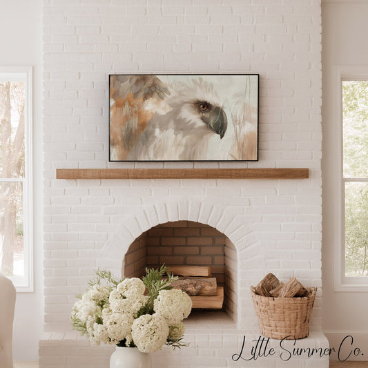 White Eagle Frame TV Art displayed on a TV