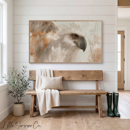 White Eagle Frame TV Art displayed on a TV