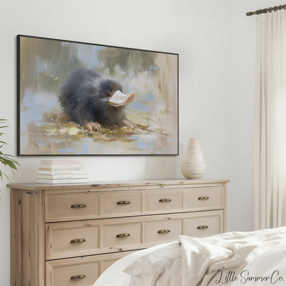 Platypus Frame TV Art displayed on a TV