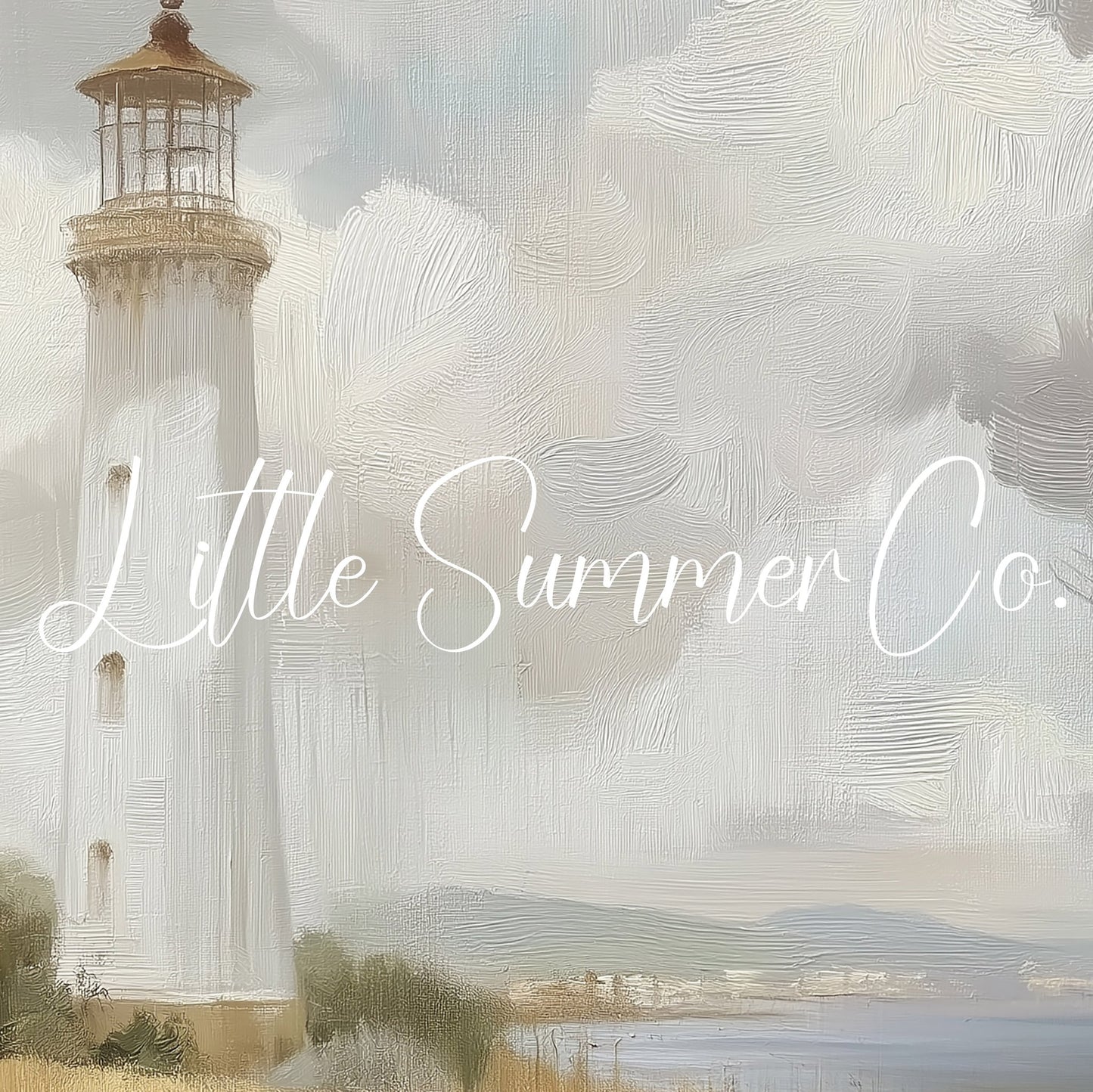 Coastal Lighthouse Frame TV Art displayed on a TV