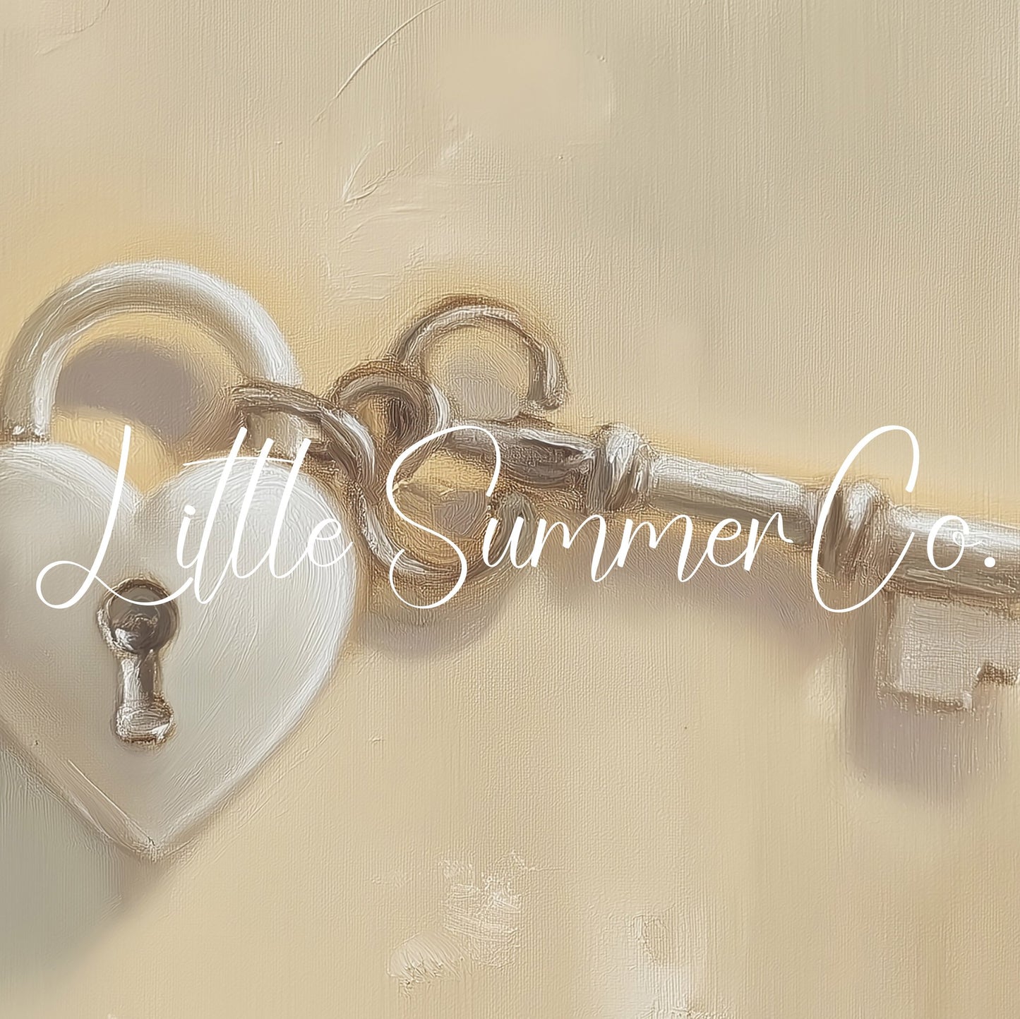 Heart Lock Key Frame TV Art displayed on a TV
