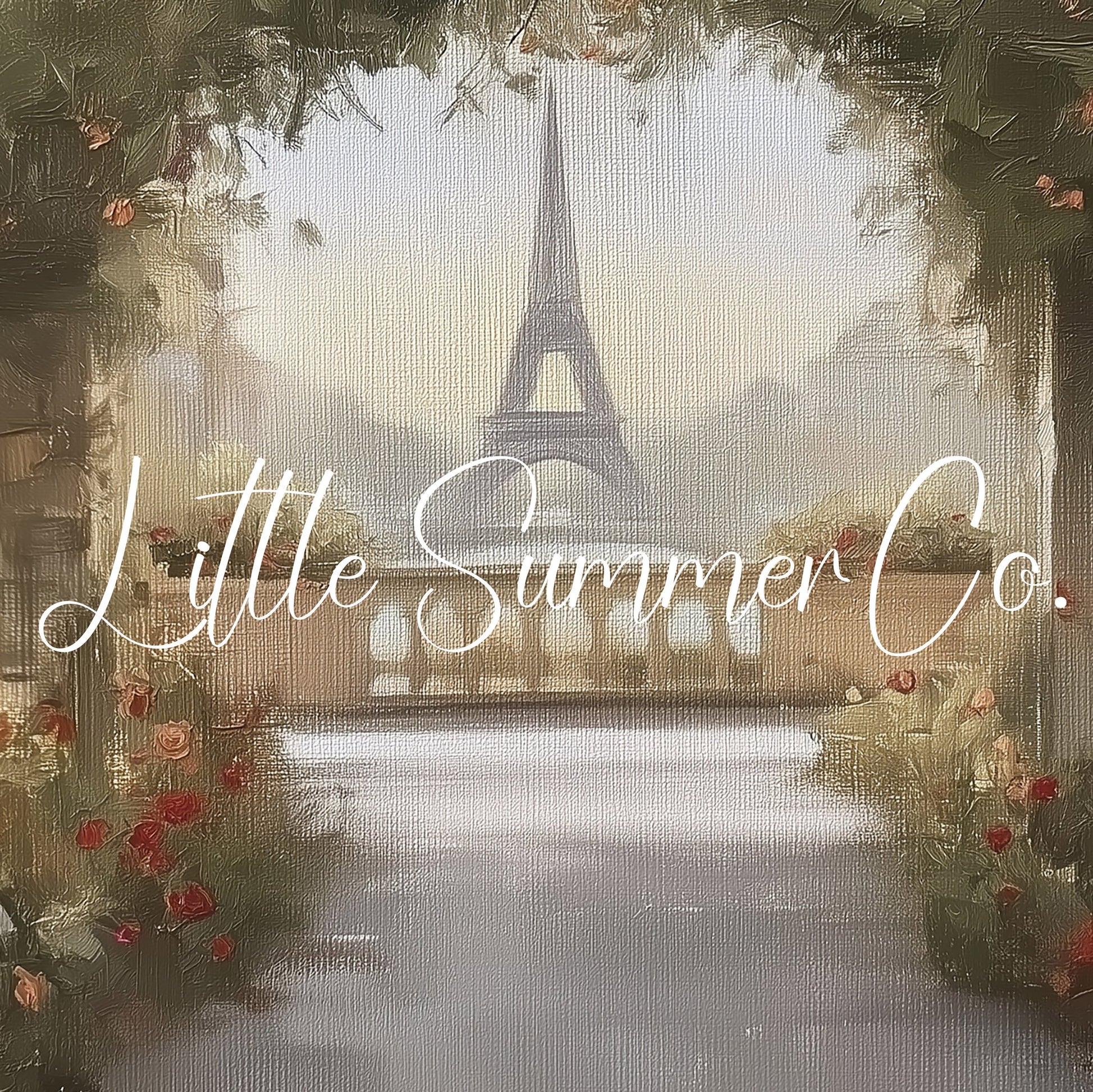 Eiffel Tower Rose Terrace Frame TV Art displayed on a TV
