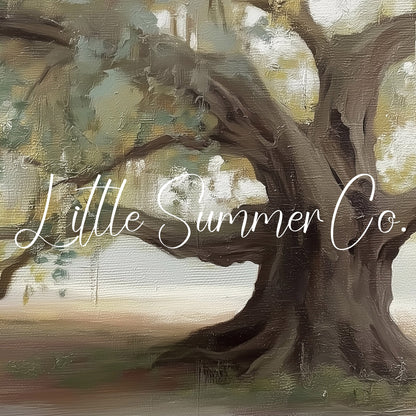 Old Oak Tree Frame TV Art displayed on a TV