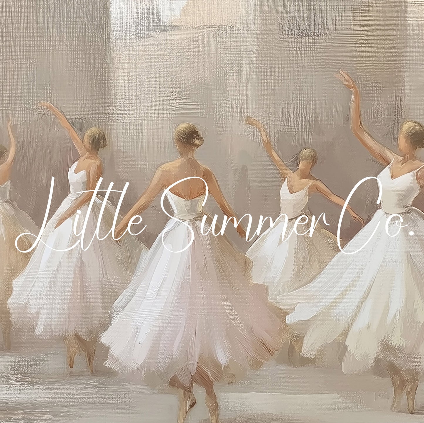Ballet Dancers Frame TV Art displayed on a TV