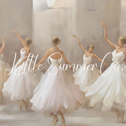 Ballet Dancers Frame TV Art displayed on a TV