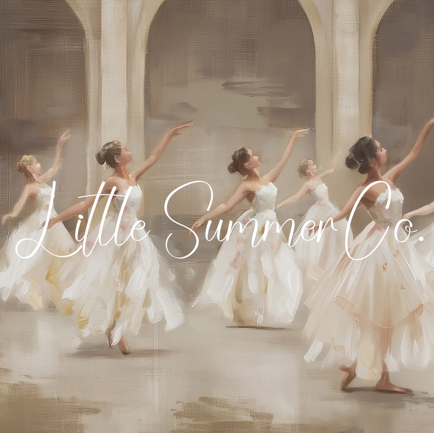 Nine Ladies Dancing Frame TV Art displayed on a TV