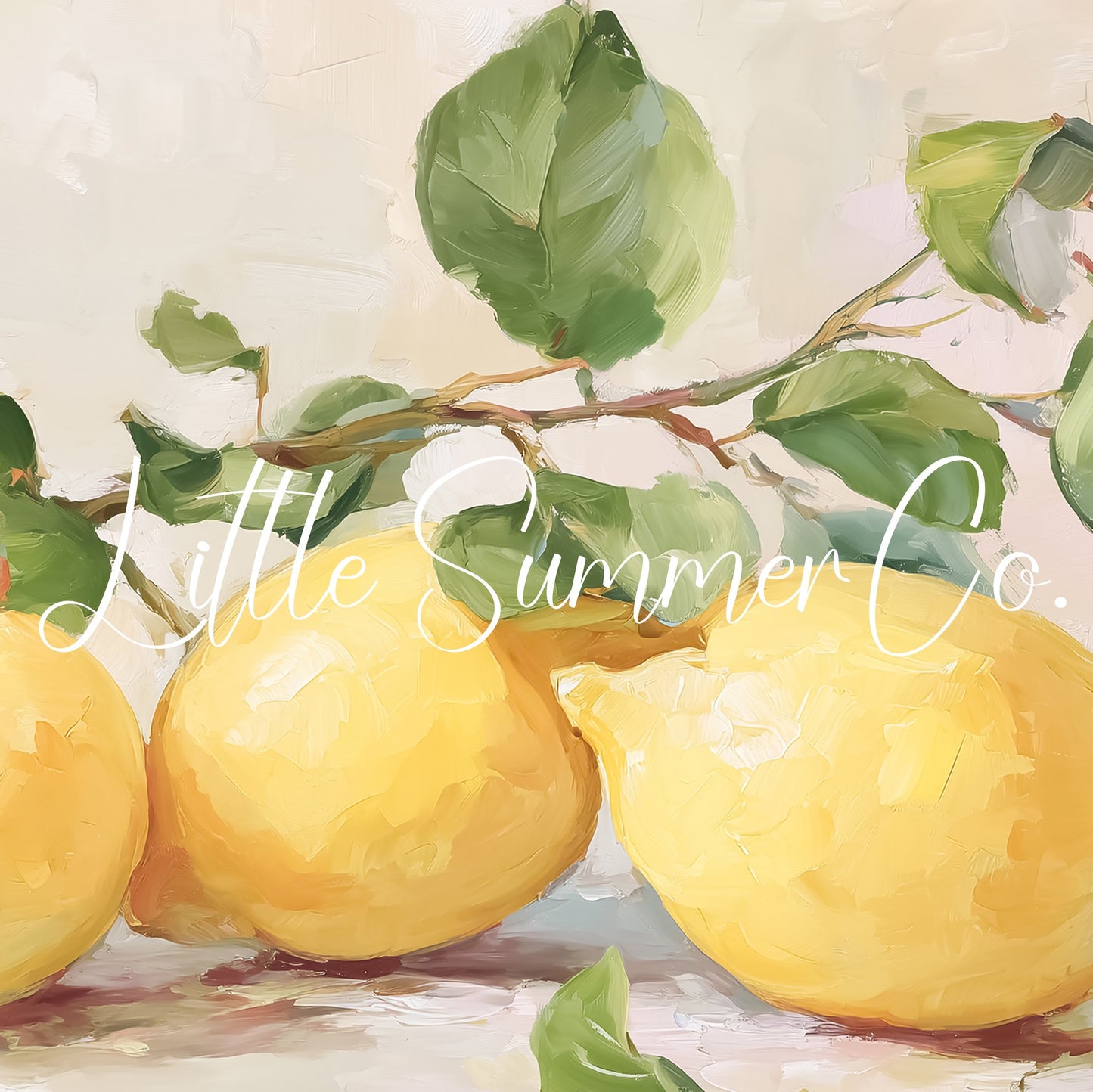 Yellow Lemons Frame TV Art displayed on a TV