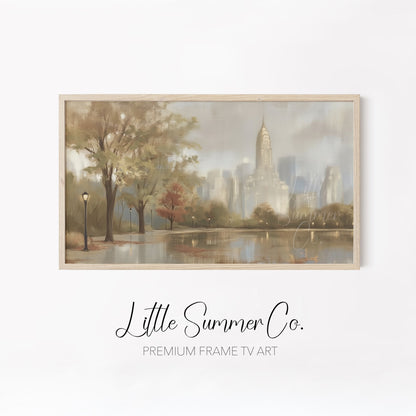 Timeless City Scenes Frame TV Art Bundle displayed on a TV