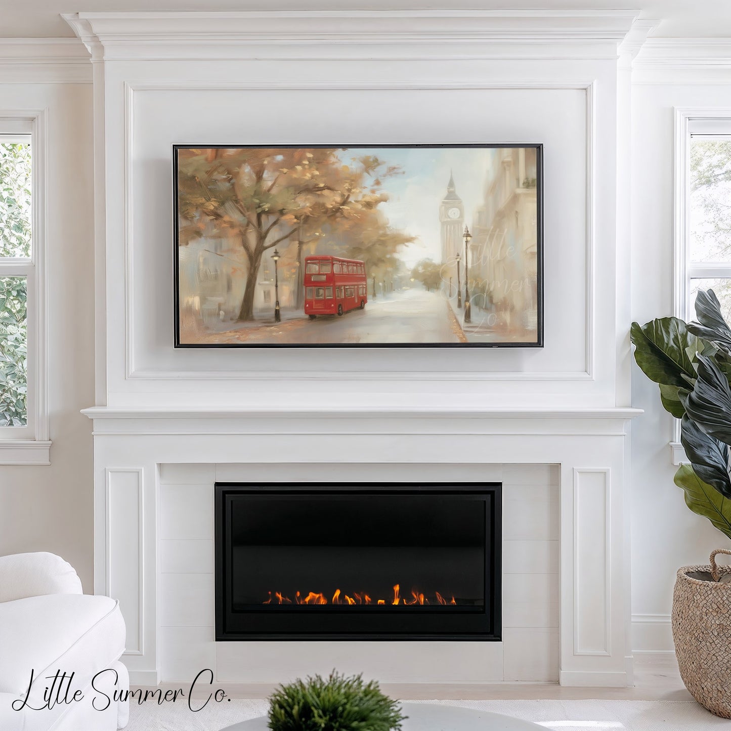 Timeless City Scenes Frame TV Art Bundle displayed on a TV