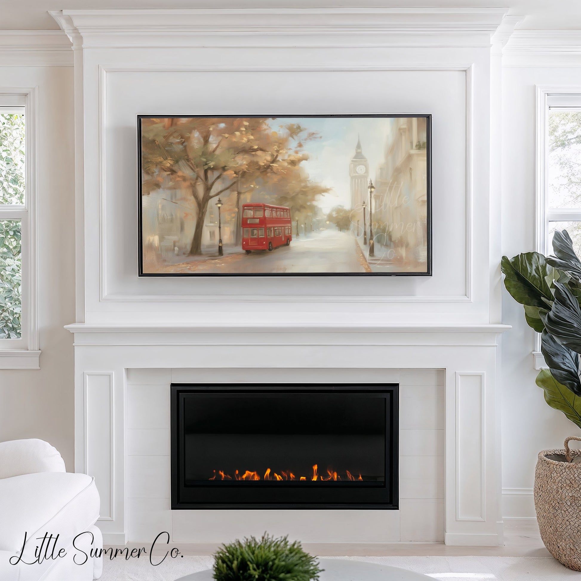 Timeless City Scenes Frame TV Art Bundle displayed on a TV