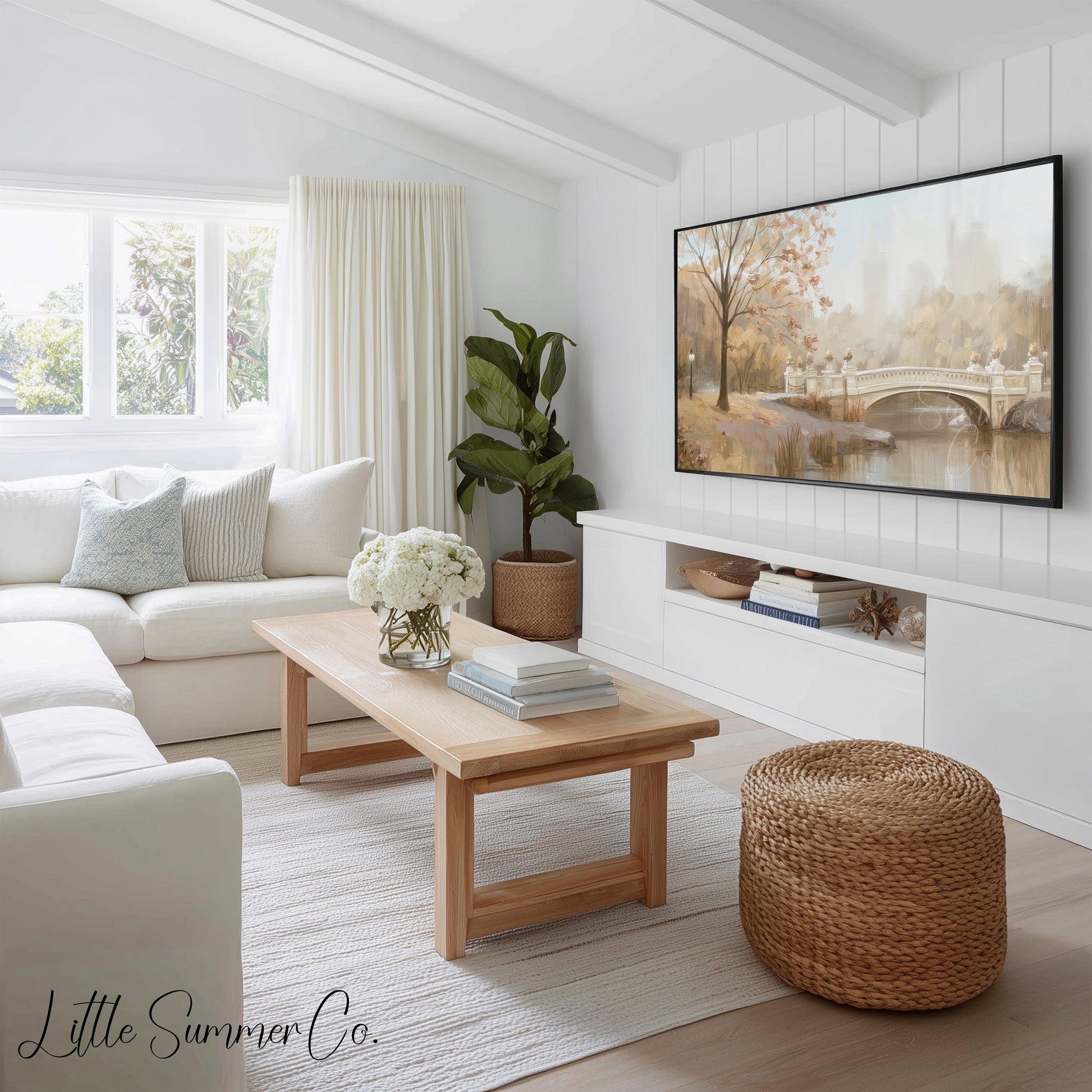 Timeless City Scenes Frame TV Art Bundle displayed on a TV
