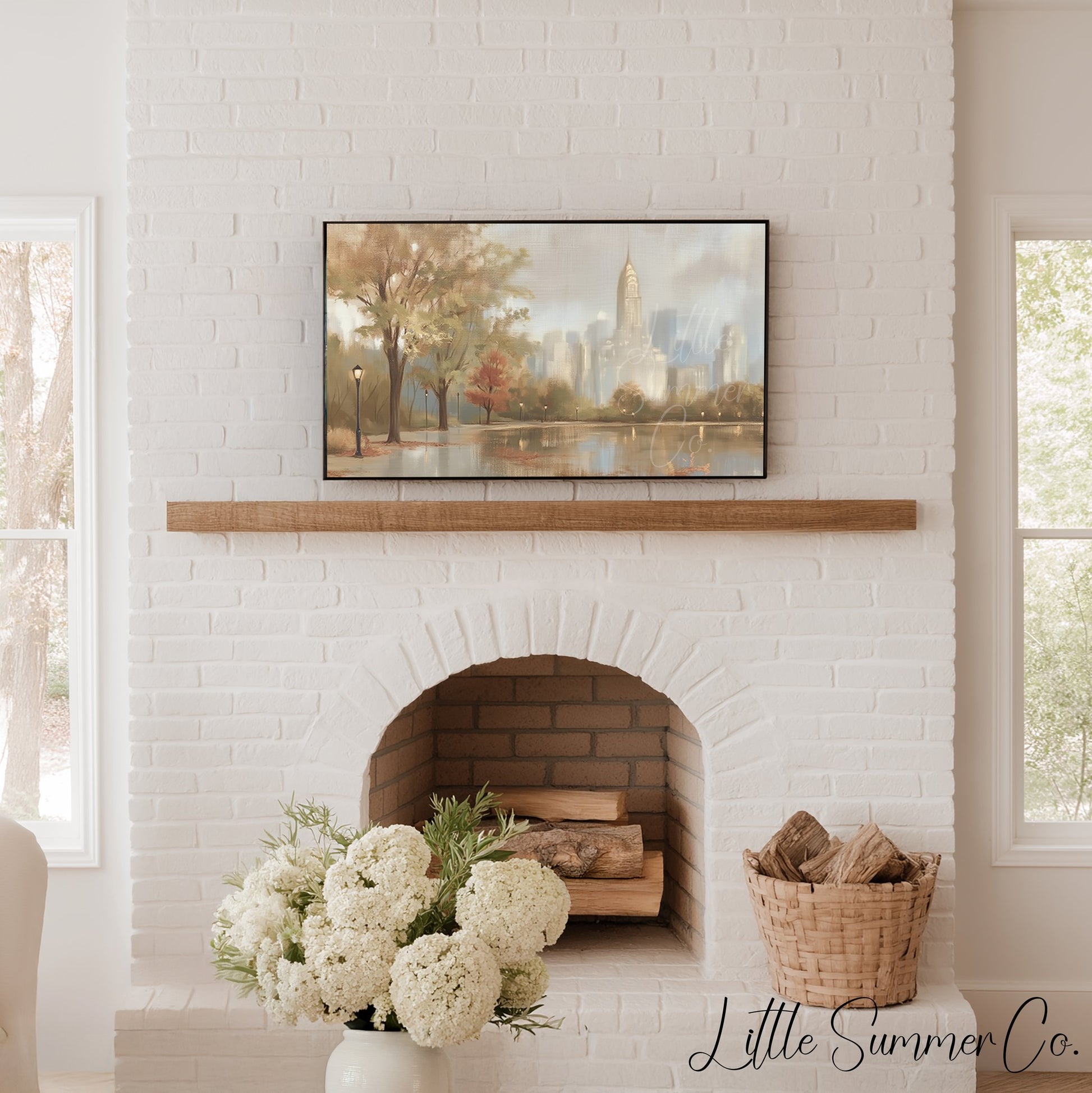 Timeless City Scenes Frame TV Art Bundle displayed on a TV