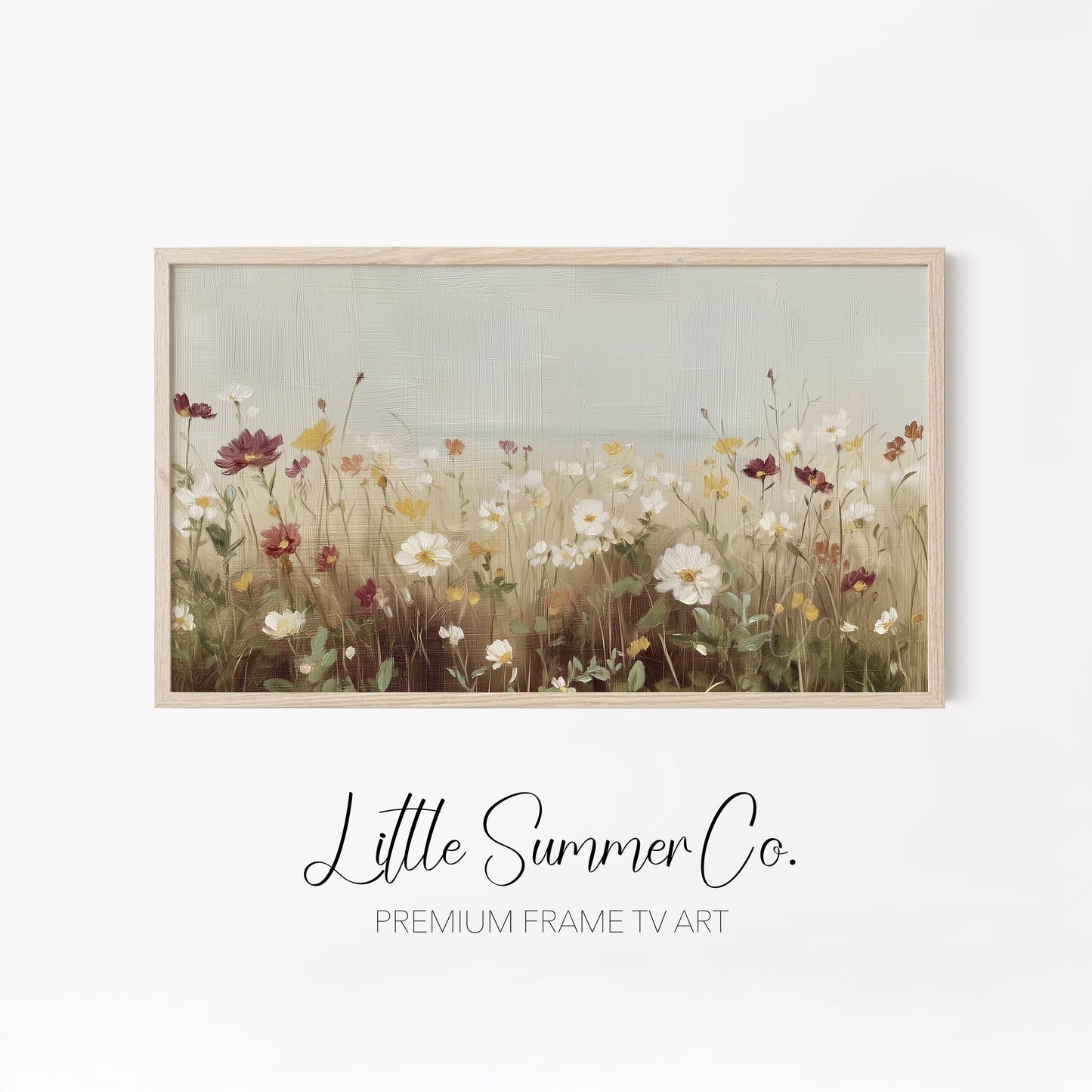 Neutral Botanicals Frame TV Art Bundle displayed on a TV