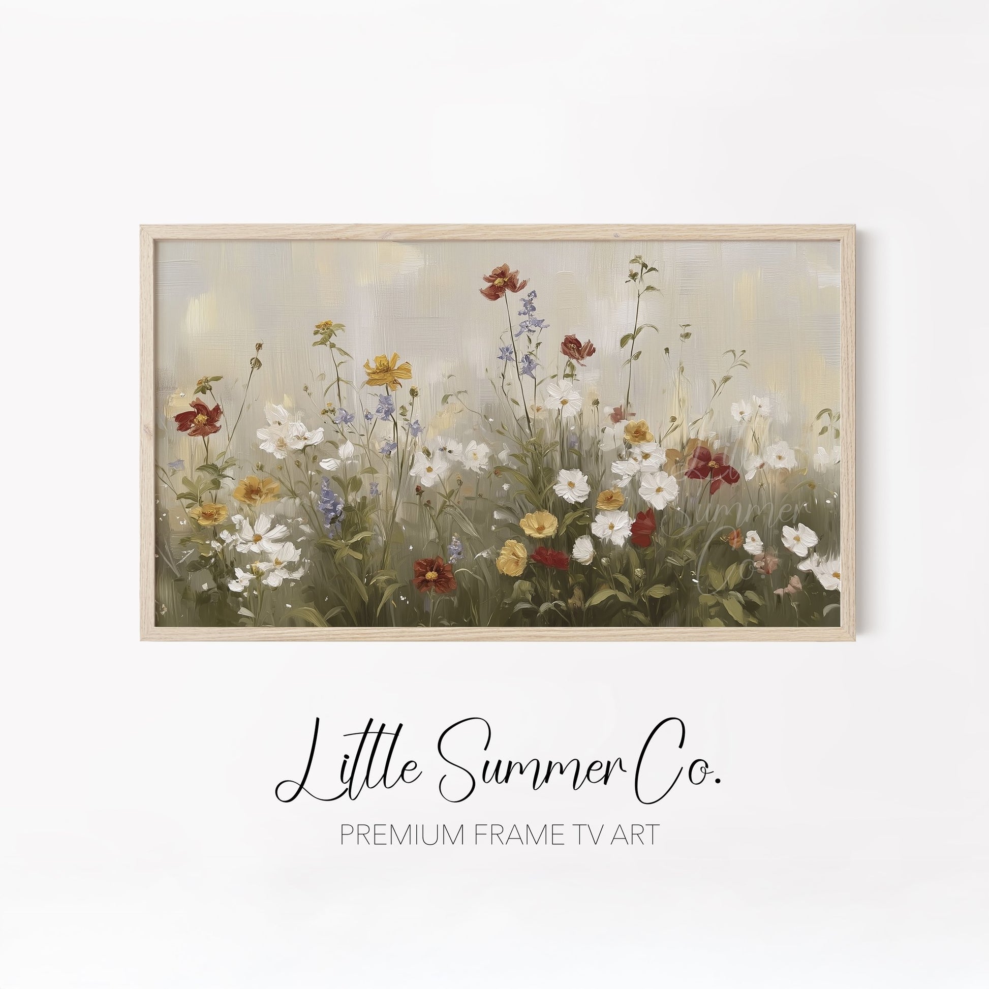 Neutral Botanicals Frame TV Art Bundle displayed on a TV