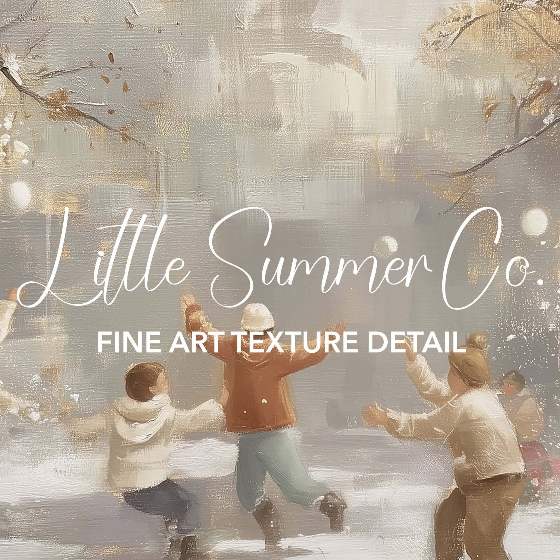 Snowy Playtime Moments Frame TV Art Bundle displayed on a TV