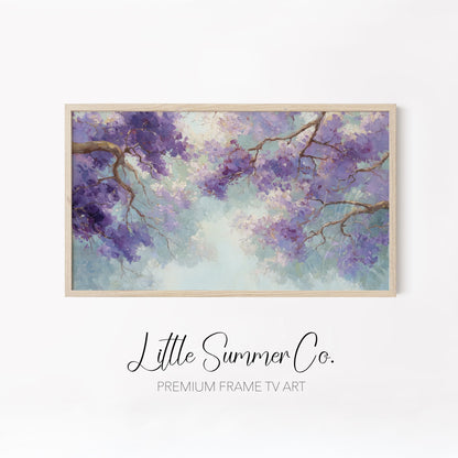 Pastel Blossom Collection Frame TV Art Bundle displayed on a TV
