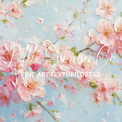 Pastel Blossom Collection Frame TV Art Bundle displayed on a TV