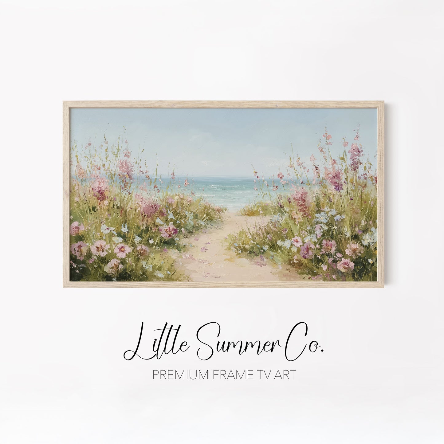 Summer Garden Escape Frame TV Art Bundle displayed on a TV